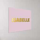 BLUSH PINK Moderne Vette EDITABLE TEKST GOLD Folie Afdrukken (Laagn)