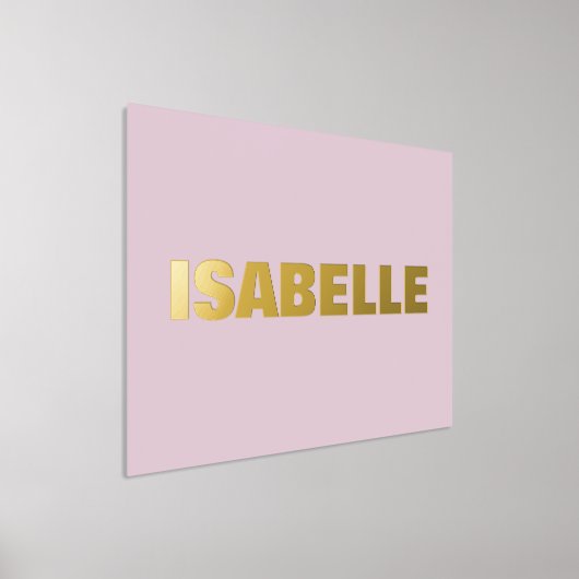 BLUSH PINK Moderne Vette EDITABLE TEKST GOLD Folie Afdrukken (Laagn)