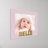 BLUSH PINK Moderne, Vette EDITABLE TEKST GOLD PHOT Folie Afdrukken (Laagn)