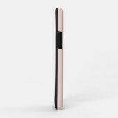 Blush Pink Monogram Gepersonaliseerd Elegant Case-Mate iPhone Case (Achterkant/rechts)