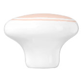 Blush Pink Monogram gepersonaliseerde ladeknop Keramische Knop (Zijkant)