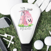 Blush Pink Monogram Golfheadcover