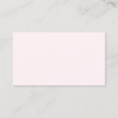 Blush Pink Monogram Minimalistische Social Media P Visitekaartje (Achterkant)