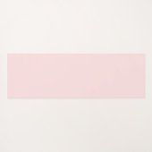 Blush Pink Monogram Modern Minimal Feminine Art Yogamat (Achterkant (horizontaal))