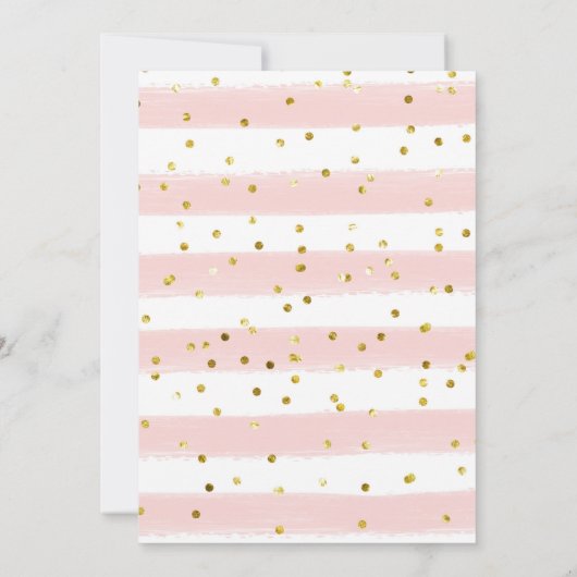 Blush Pink Monograms and Mimosas Bridal Shower Kaart (Achterkant)