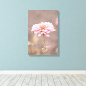 Blush Pink Montana Wildflower Canvas Afdruk (Insitu (Houten vloer))