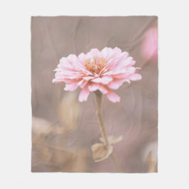 Blush Pink Montana Wildflower Fleece Deken