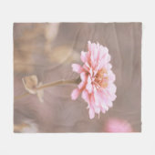 Blush Pink Montana Wildflower Fleece Deken (Voorkant (Horizontaal))