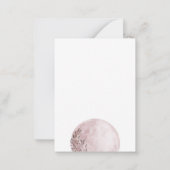 Blush Pink Moon Phases Yoga Studio Notitiekaartje (Achterkant)