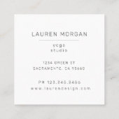 Blush Pink Moon Phases Yoga Studio Visitekaartje (Achterkant)