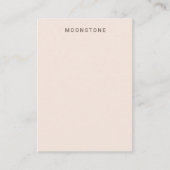 Blush Pink Moonstone Display Kaart Visitekaartje (Voorkant)