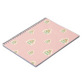 Blush pink mughal floral pattern  notitieboek (Linkerzijde)