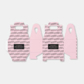 Blush Pink Naam & leeftijd Verjaardag Favoriet Box Bedankdoosjes (Uitgevouwen)