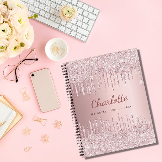Blush pink name diary notitieboek