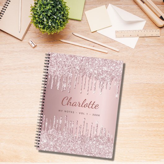 Blush pink name diary notitieboek