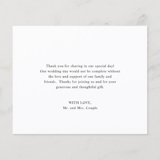 Blush Pink Navy Blue Budget Weddenschap Hartelijk (Achterkant)