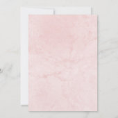 Blush Pink Navy Peony Bridesmaids Luncheon Kaart (Achterkant)