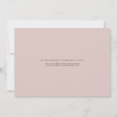 Blush Pink Nevada Map Modern Minimalist Script Save The Date (Achterkant)