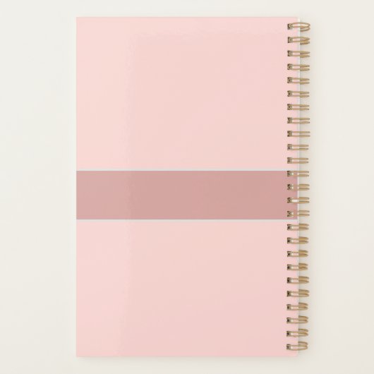 Blush Pink Nurse Practitioner Medisch Gepersonalis Planner (Achterkant)