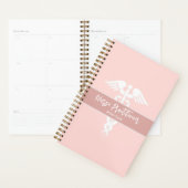 Blush Pink Nurse Practitioner Medisch Gepersonalis Planner (Display)