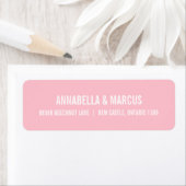 Blush Pink Old Fashion Typography Address Label (Insitu)