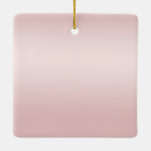 Blush Pink Ombre Glitzy Glitter Sparkle Love Keramisch Ornament (Achterkant)