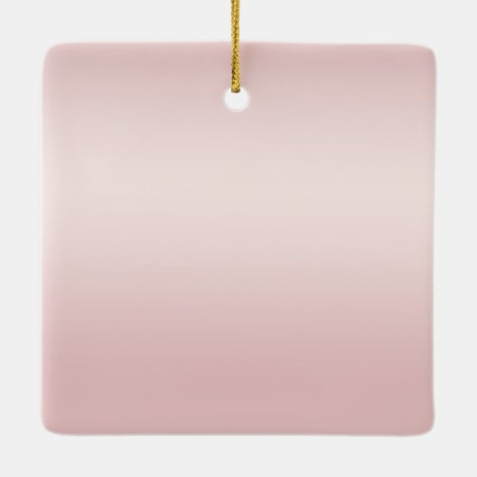 Blush Pink Ombre Glitzy Glitter Sparkle Love Keramisch Ornament (Achterkant)