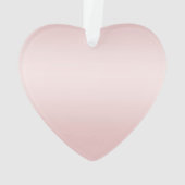 Blush Pink Ombre Glitzy Glitter Sparkle Love Ornament (achterkant)