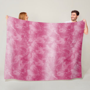 Blush Pink Ombre Stripes Fleece Deken