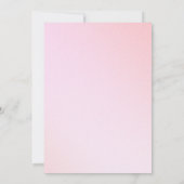 Blush Pink Ombre Verjaardag Kaart (Achterkant)