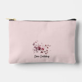Blush Pink Orchid Stem Natuur Accessoire Pouch Etui (Voorkant)