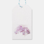 Blush Pink Orchid Waterverf Flower Floral Wedding Cadeaulabel (Achterkant)