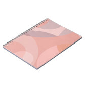 Blush Pink Overlapping Circle Design Notitieboek (Linkerzijde)