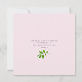 Blush Pink Paars Geel Florence Vrijgezellenfeest I Kaart (Achterkant)