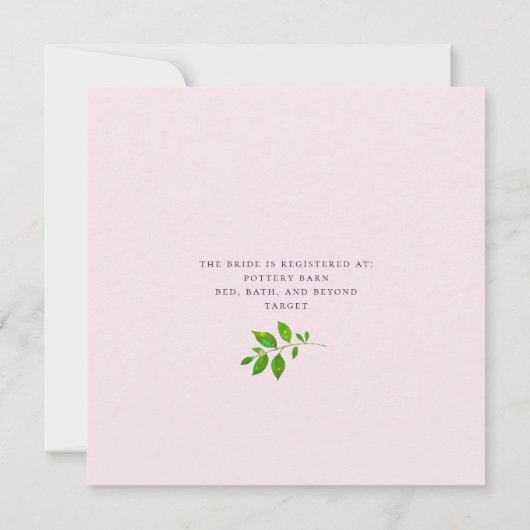 Blush Pink Paars Geel Florence Vrijgezellenfeest I Kaart (Achterkant)