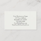 Blush Pink Paars Simple Floral Christelijk Weddens Visitekaartje (Achterkant)