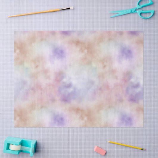 Blush Pink Paars Tie-kleurstof Tissuepapier (Craft)