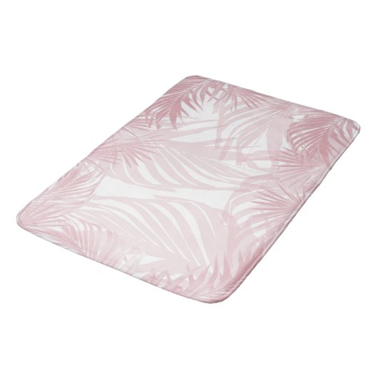 Blush Pink Palm Bliss 1 #tropisch #kunst Badmat (Gekanteld)