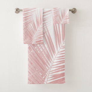 Blush Pink Palm Leaves Dream Cali Summer Vibes #1 Bad Handdoek