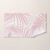 Blush Pink Palm Leaves Dream Cali Summer Vibes #1 Bad Handdoek (Handdoek)