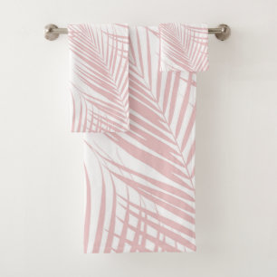 Blush Pink Palm Leaves Dream Cali Summer Vibes #2 Bad Handdoek