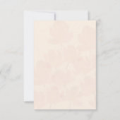 Blush Pink Pastel Flowers Waterverf legant Kaart (Achterkant)