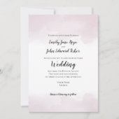 Blush Pink Pastel Waterverf Weddenschap Kaart (Voorkant)