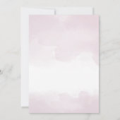 Blush Pink Pastel Waterverf Weddenschap Kaart (Achterkant)