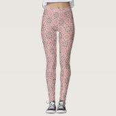 Blush Pink Pattern Leggings (Voorkant)