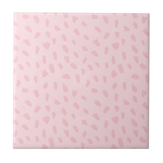 Blush Pink Pattern Tegeltje (Voorkant)