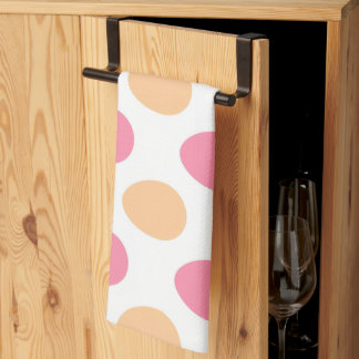 Blush Pink Peach Easter Eggs Pattern Theedoek