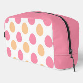 Blush Pink Peach Easter Eggs Pattern Toiletery Bag Toilettasje (Rechterhoek)