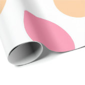 Blush Pink Peach Easter Eggs Wrapping Paper Cadeaupapier (Rol Hoek)