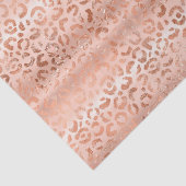 Blush Pink Peach Leopard Print Sparkle Ombre Tissuepapier (Detail)